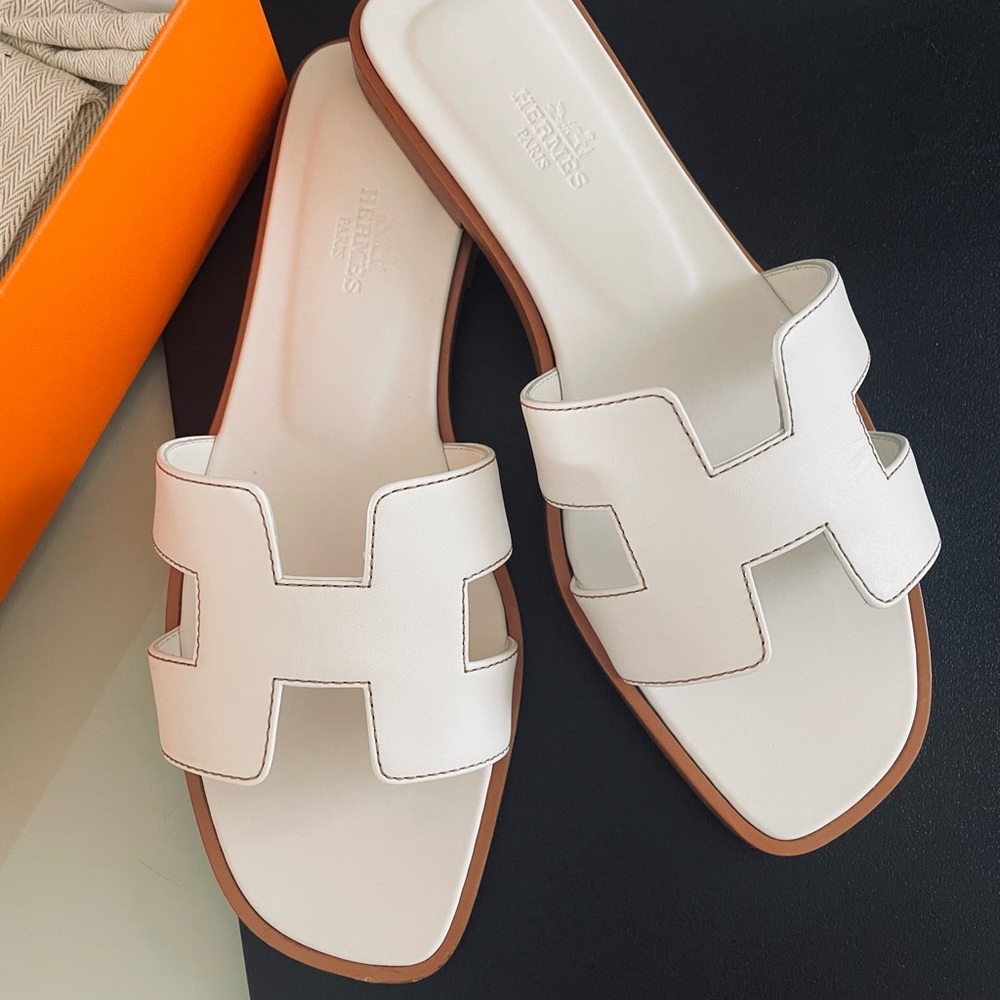 Authentic Hermes Oran Sandals